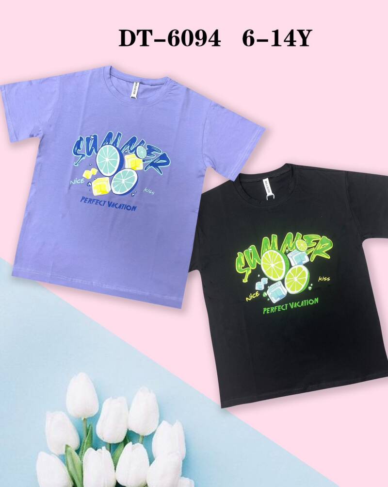 Bluzka dziewczęcy. Roz 6-14. Mix Kolor Paczka 5 szt. 1